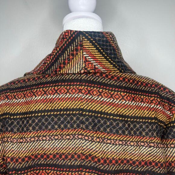 Jack by BB Dakota Women's Wrap Jacket Coat Sz S Boho Aztec Southwestern Wool - Picture 5 of 9
